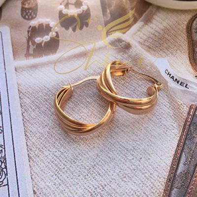گوشواره هندسی طرح سه گانه
