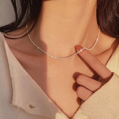 گردنبند خاویاری نقره