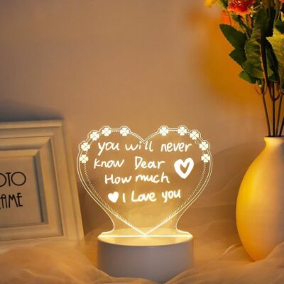 نت برد سه بعدی LED طرح قلب